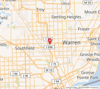 Map of Madison Heights, Michigan