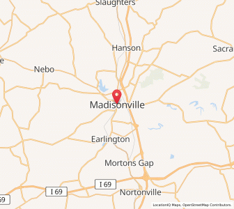 Map of Madisonville, Kentucky