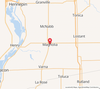 Map of Magnolia, Illinois