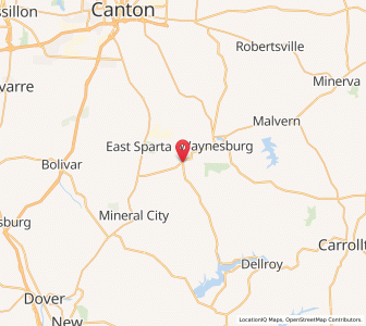 Map of Magnolia, Ohio