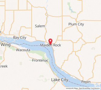 Map of Maiden Rock, Wisconsin