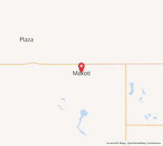 Map of Makoti, North Dakota