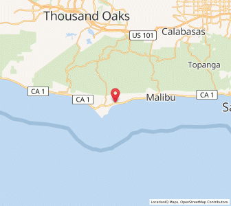 Map of Malibu, California