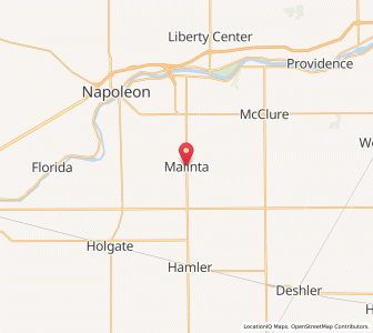 Map of Malinta, Ohio