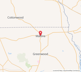 Map of Malone, Florida