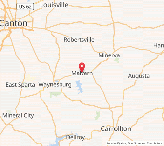 Map of Malvern, Ohio