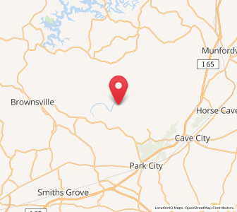 Map of Mammoth Cave, Kentucky