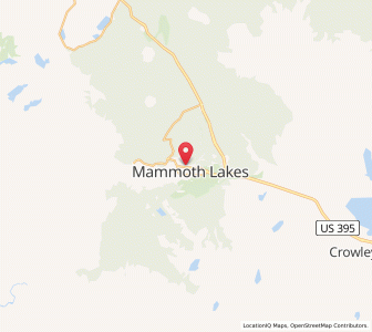 Map of Mammoth Lakes, California