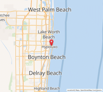 Map of Manalapan, Florida