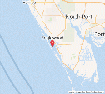 Map of Manasota Key, Florida
