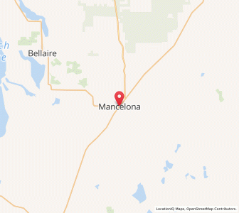 Map of Mancelona, Michigan