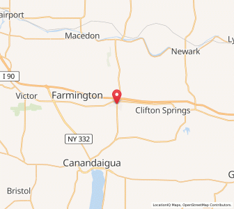 Map of Manchester, New York