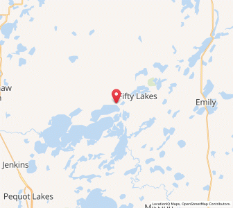 Map of Manhattan Beach, Minnesota