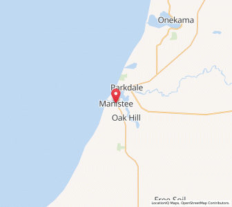 Map of Manistee, Michigan