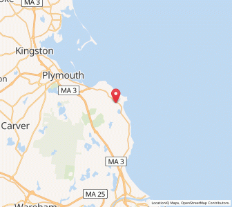 Map of Manomet, Massachusetts