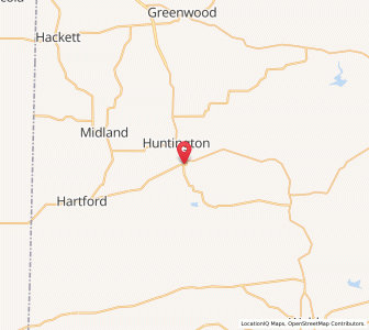 Map of Mansfield, Arkansas