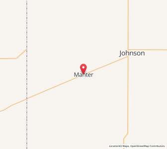 Map of Manter, Kansas