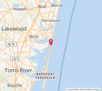 Map of Mantoloking, New Jersey