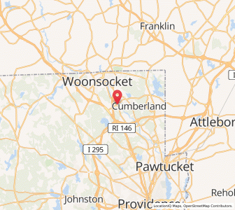 Map of Manville, Rhode Island