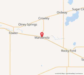 Map of Manzanola, Colorado