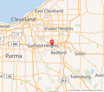 Map of Maple Heights, Ohio