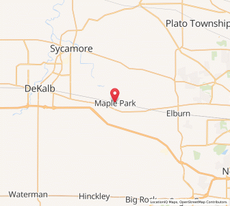 Map of Maple Park, Illinois