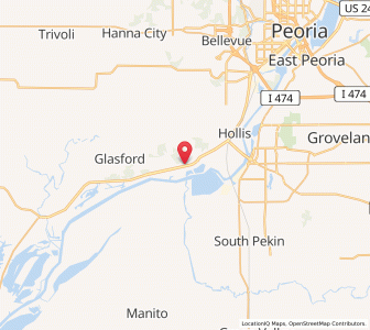 Map of Mapleton, Illinois