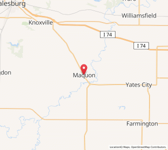 Map of Maquon, Illinois