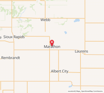 Map of Marathon, Iowa