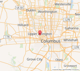 Map of Marble Cliff, Ohio