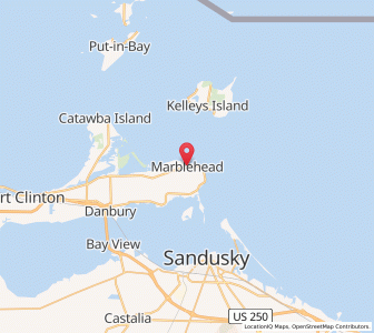 Map of Marblehead, Ohio