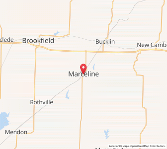 Map of Marceline, Missouri