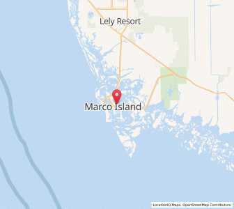 Map of Marco Island, Florida