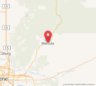 Map of Marcola, Oregon