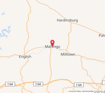 Map of Marengo, Indiana