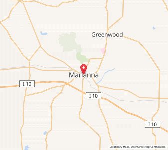 Map of Marianna, Florida