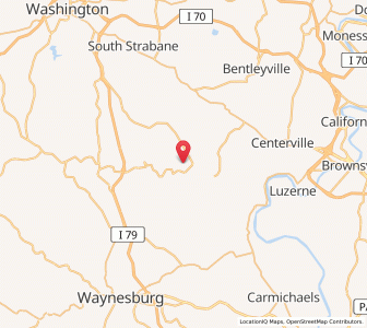 Map of Marianna, Pennsylvania