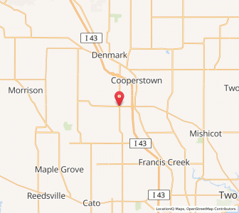 Map of Maribel, Wisconsin