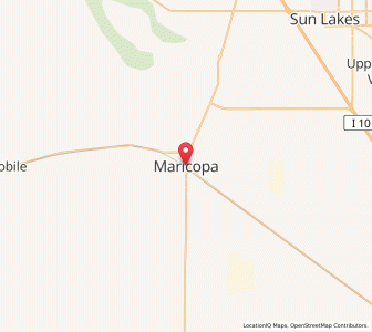 Map of Maricopa, Arizona