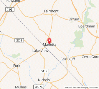 Map of Marietta, North Carolina