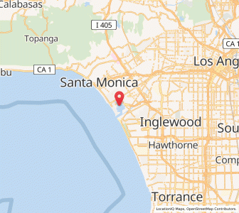 Map of Marina Del Rey, California
