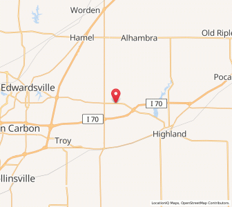 Map of Marine, Illinois
