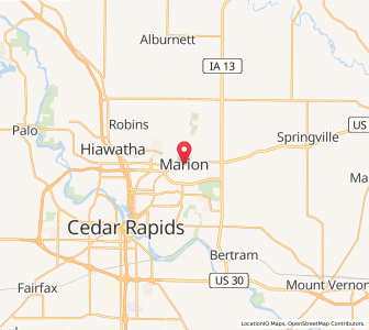 Map of Marion, Iowa