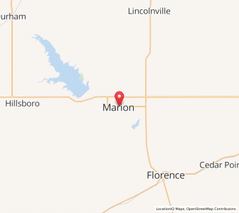 Map of Marion, Kansas