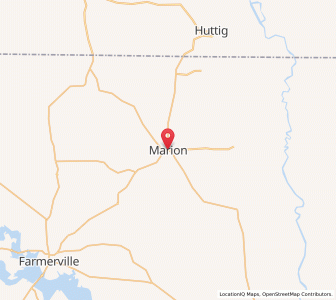 Map of Marion, Louisiana