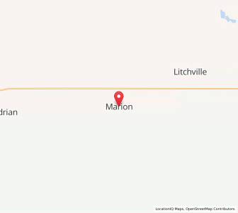 Map of Marion, North Dakota