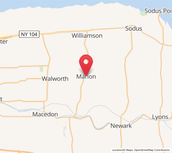 Map of Marion, New York