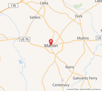 Map of Marion, South Carolina