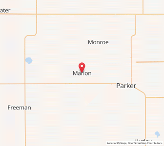 Map of Marion, South Dakota