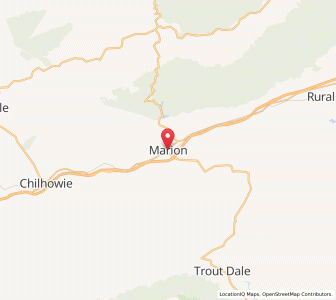 Map of Marion, Virginia